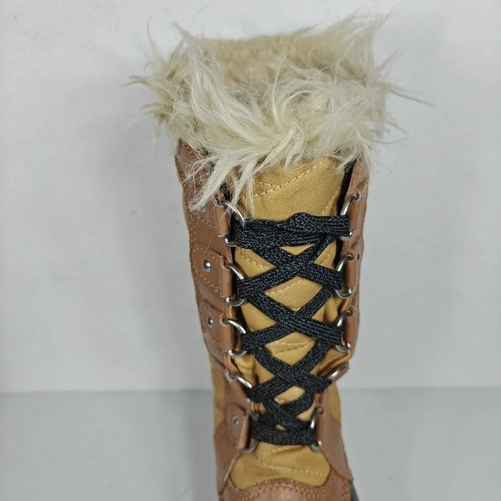 Sorel Kids Tofino II Boot Insulated Brown/Black Leather Waterproof Boots Size 1